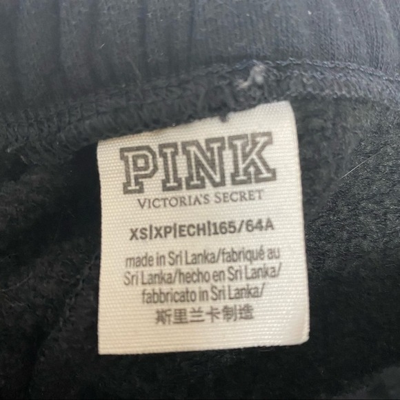 Victoria’s Secrets Fall Pink Sweatpants XL Solid black - Picture 3 of 4